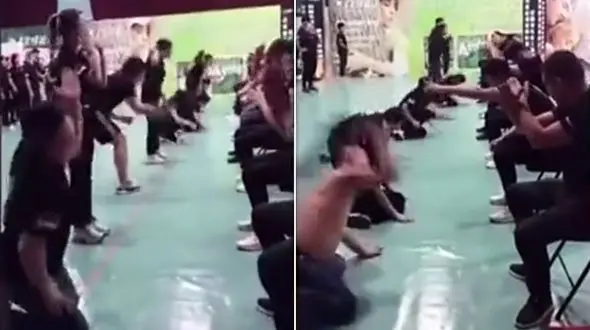 تنبیه عجیب کارمندان توسط کارفرمای چینی ! + فیلم و عکس