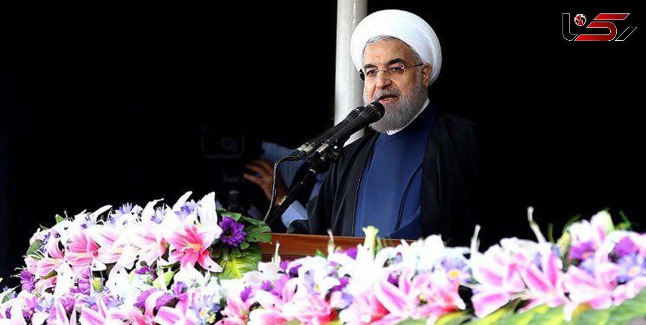  روحانی در جمع کارگران: باید نفت‌مان را با قدرت صادر کنیم/ آمریکا را به زانو در می‌آوریم