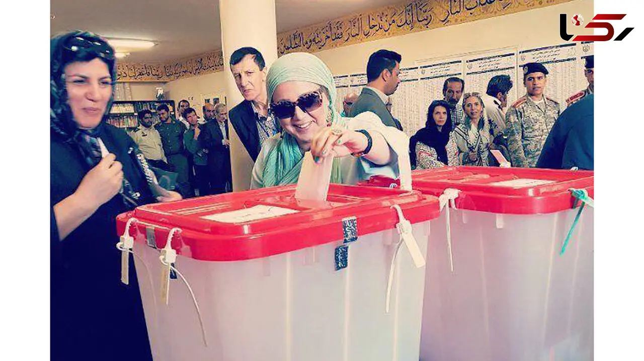 بهنوش بختیاری در انتخابات شرکت کرد