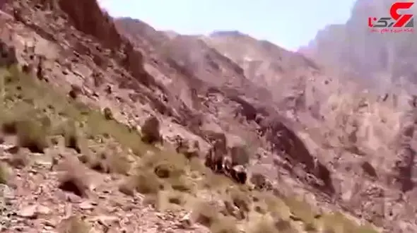 نجات جان کوهنورد آسیب دیده در ارتفاعات ۳۰۰۰ متری کرمان + فیلم