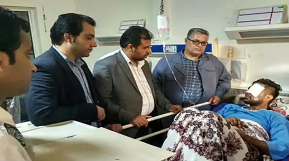 انتقال تکنسین حادثه تیراندازی چابهار به تهران + عکس