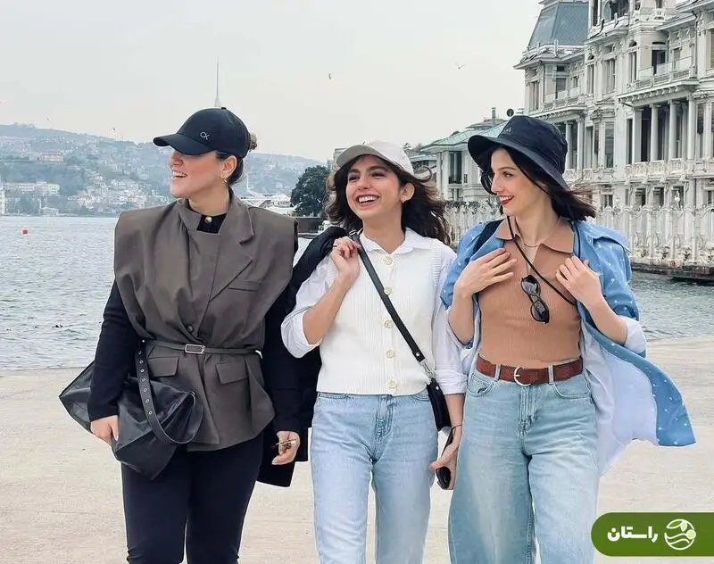 تصاویر | مهسا حجازی و بنفشه ریاضی، شیرین و سپیده سریال «تاسیان» در استانبول