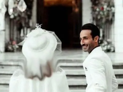 عکس ها / رونمایی از  مراسم عروسیمجلل مهران ضیغمی بازیگر نقش پرویز سریال «سوجان»/ چه عروس و داماد ست و خوش سلیقه ای