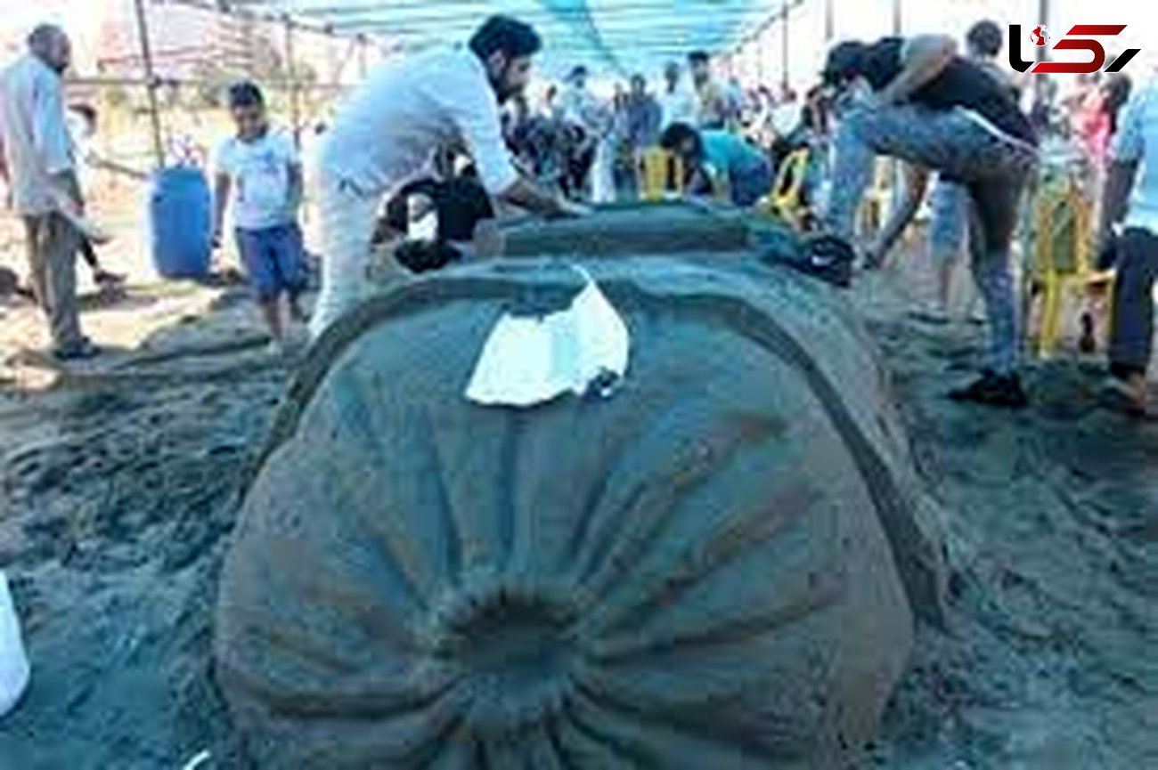 ساحل قوری محمودآباد میزبان جشنواره مجسمه های شنی