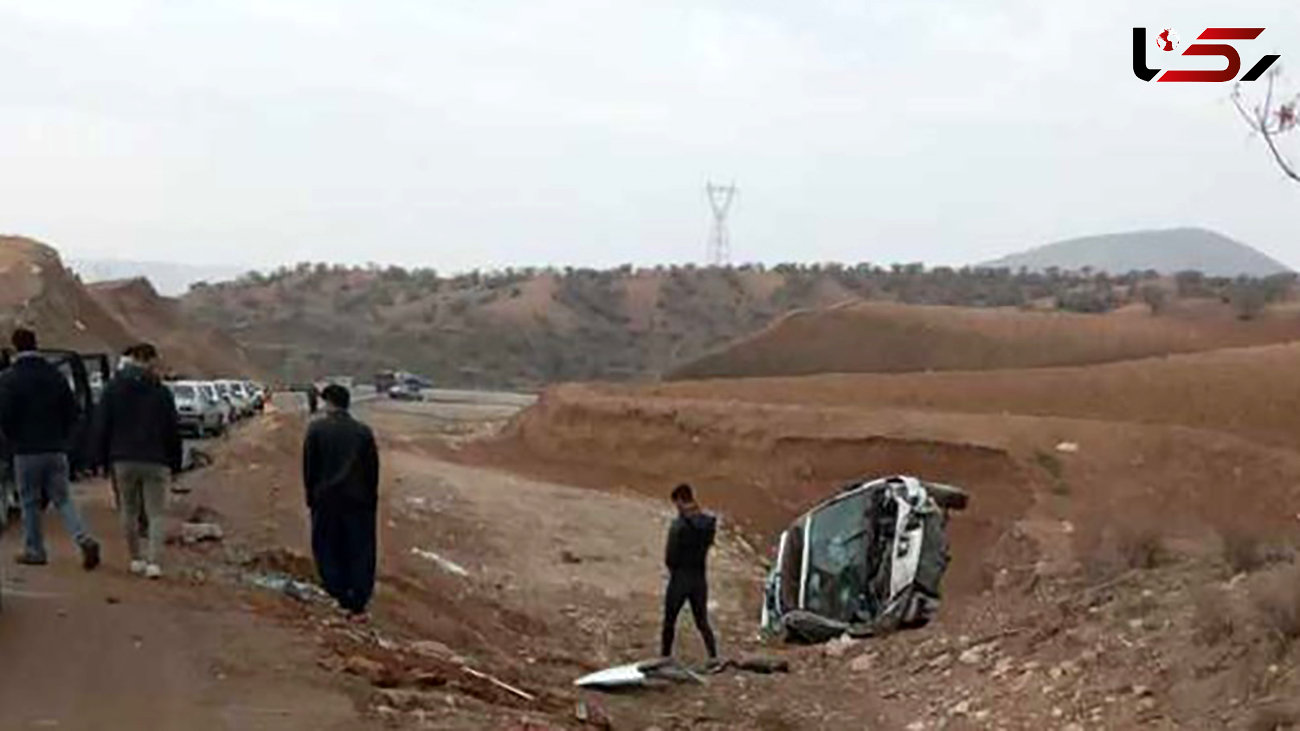  تصادف زنجیره‌ ای مرگبار ۴ خودرو در جاده اسلام‌آباد غرب