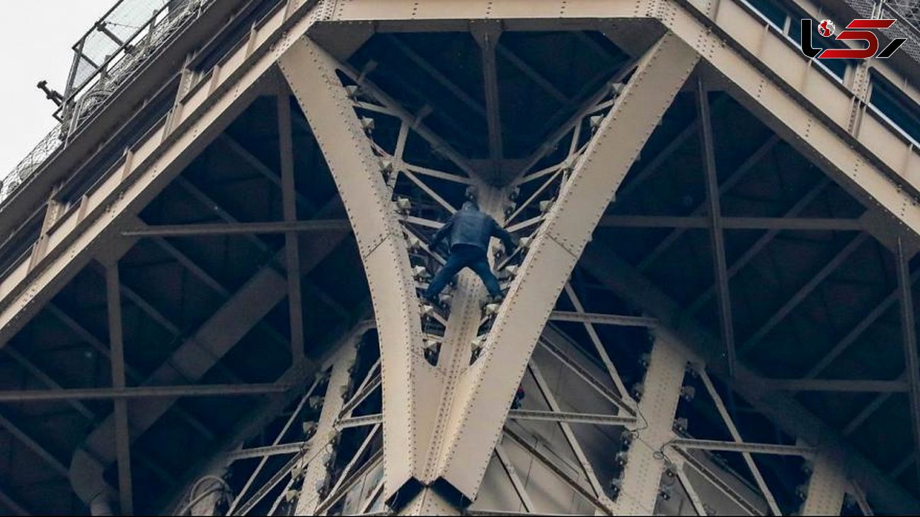 دستگیری مردعنکبوتی بخاطر صعود به برج ایفل+عکس