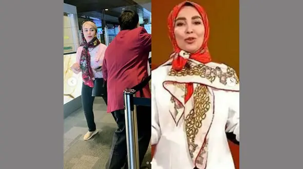 اولین واکنش ژیلا صادقی به عکس هایش در امریکا ! / خانم مجری از حجاب عقب نشینی کرد !