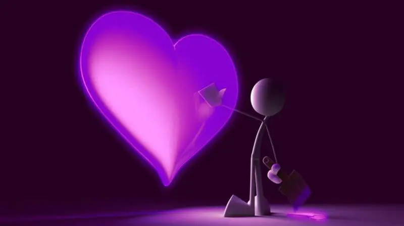 قلب بنفش (2)