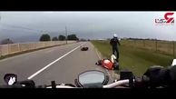 فیلمی دخراش از کورس مرگبار 3 موتورسوار خارجی 