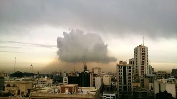  تکه ابری کوچک اما پر از باران در آسمان تهران +عکس