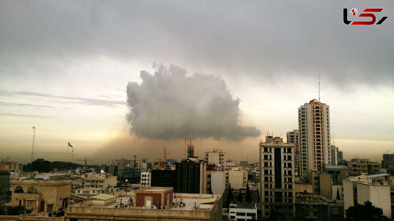  تکه ابری کوچک اما پر از باران در آسمان تهران +عکس