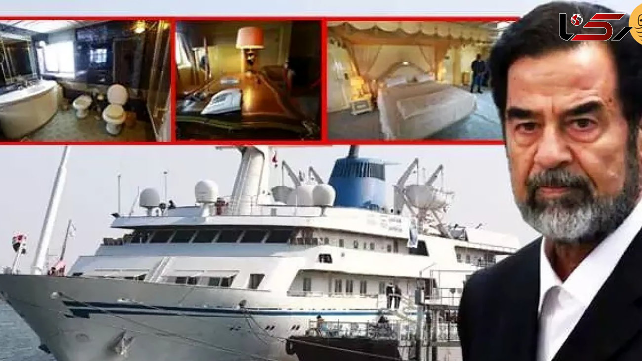 عکس های حیرت آور از قصر دریایی صدام حسین ! / این قایق لوکس را ببینید !