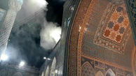 آتش سوزی در مسجد گوهرشاد  + عکس