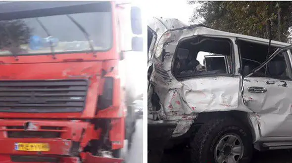 تصادف وزیر کار در جاده گرگان
