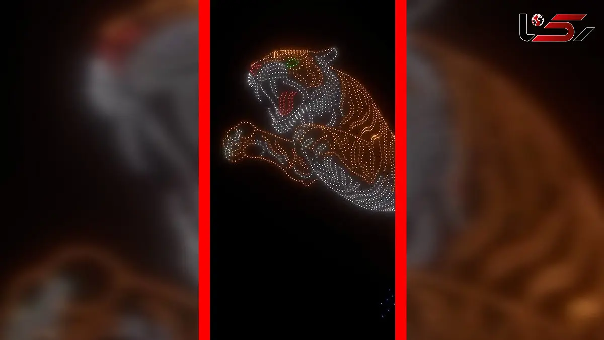 فیلم ثبت رکورد گینس با ببر غول پیکر پهپادی