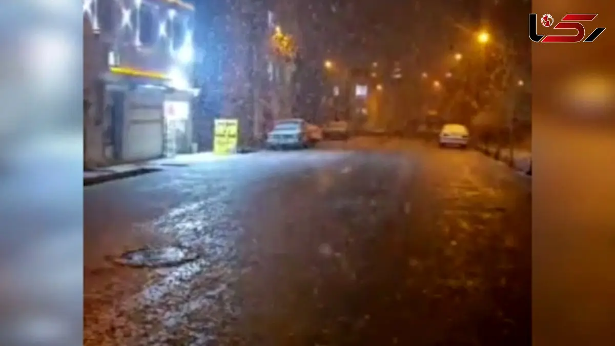 فیلم بارش برف در صدرا و قلات شیراز