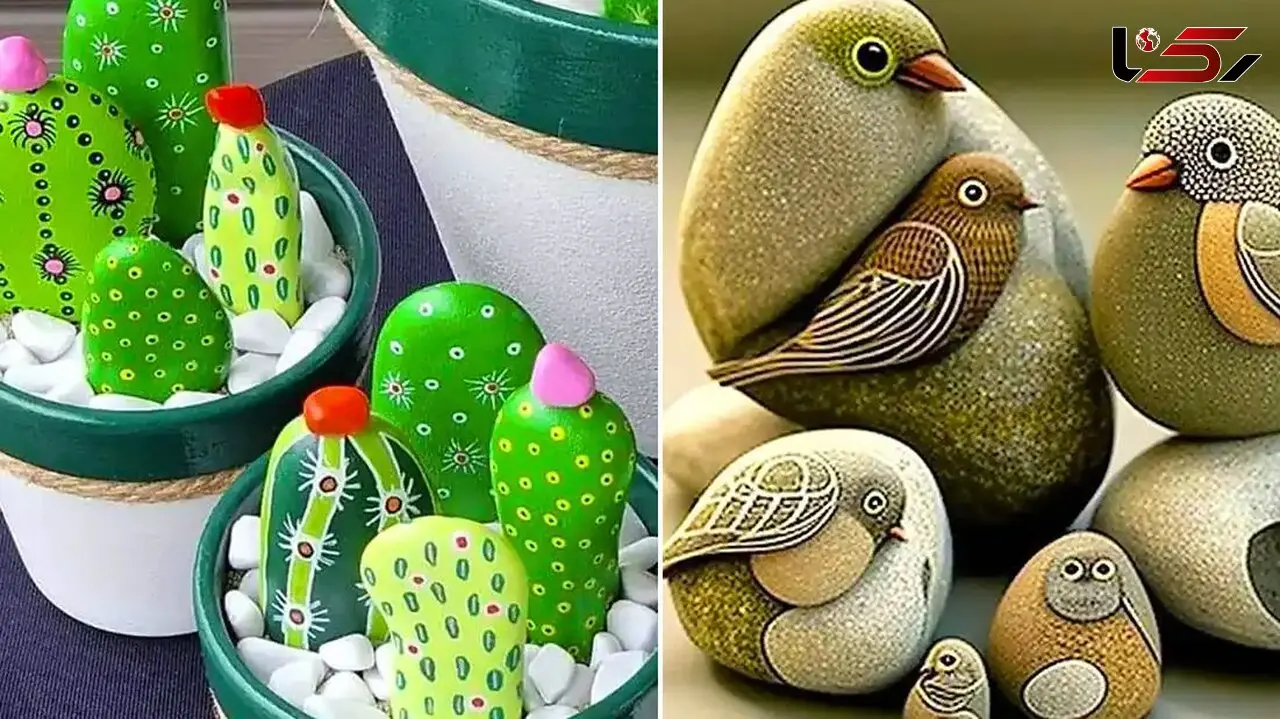 کاردستی های جذاب با سنگ رودخانه؛ 15 ایده خلاقانه برای کودکان