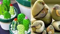 کاردستی های جذاب با سنگ رودخانه؛ 15 ایده خلاقانه برای کودکان