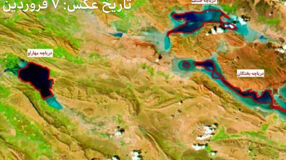 تصویر عجیب ماهواره ای از وضعیت ایران پس از سیل های اخیر + عکس 