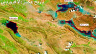 تصویر عجیب ماهواره ای از وضعیت ایران پس از سیل های اخیر + عکس 