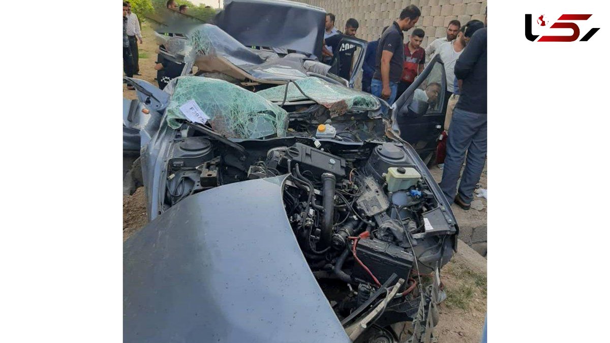 پوکیدن پژو ۴۰۵ در سقوط از پل در اهواز + فیلم