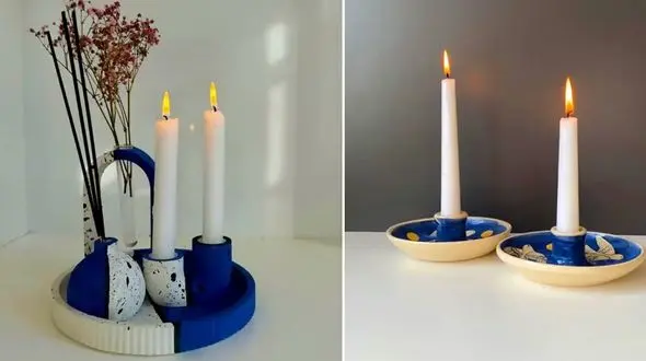 زیباترین جاشمعی‌ های سرامیکی؛ 15 ایده جذاب برای خانه شما