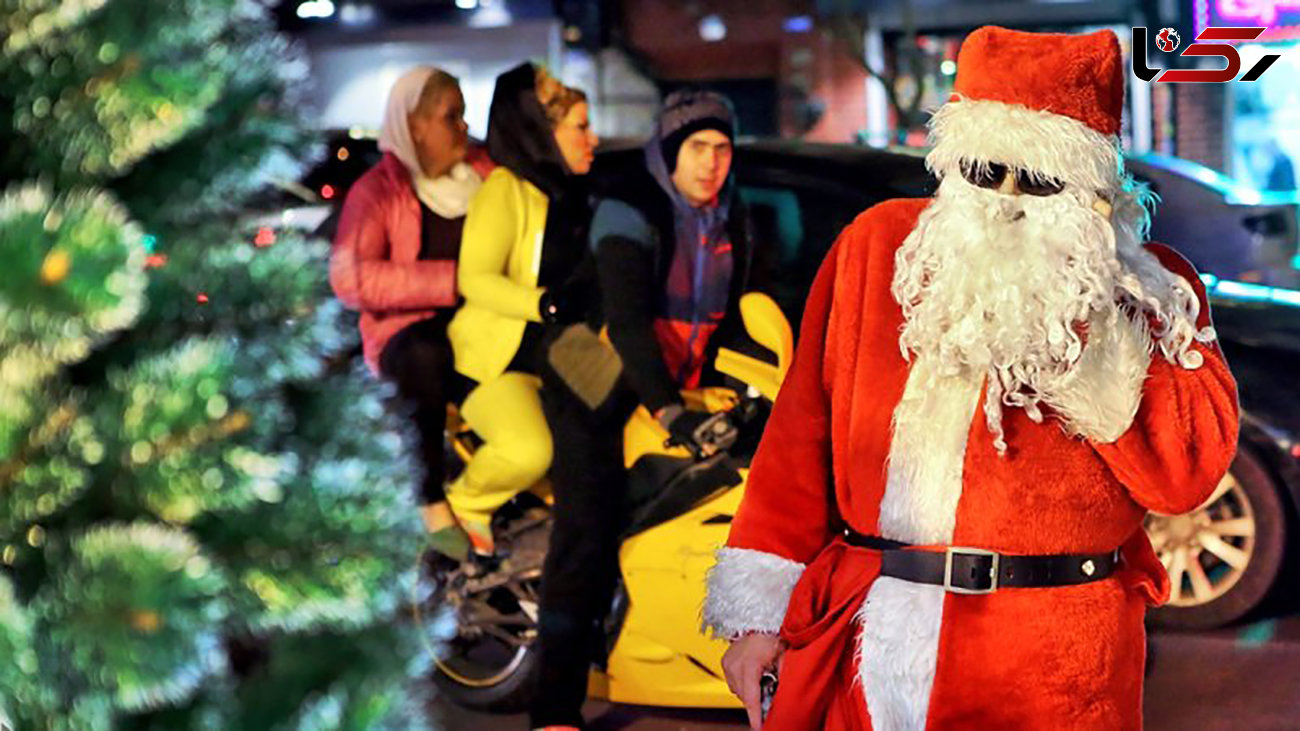 تهران کریسمس را با رقص باباکرم در خیابان ها جشن گرفت! + عکس گرانترین شب سال !