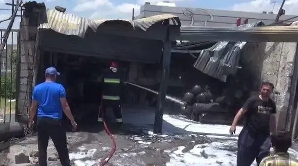 انفجار در انبار سیلندر گاز مایع دیواندره دونفر مجروح برجای گذاشت 