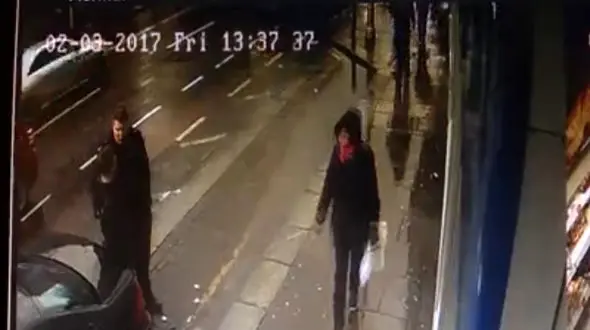 گارد حفاظتی، شیشه مرسدس بنز را با سر دزد فراری خُرد کرد +فیلم