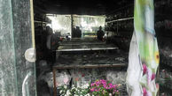 آتش سوزی در محل استراحت کارگران بازار گل و گیاه 