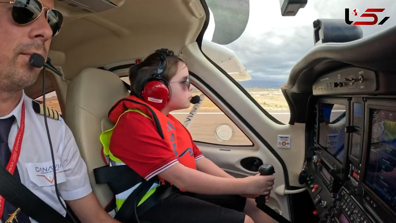 این پسر 9 ساله هواپیما را از جا بلند کرد + فیلم