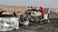 زنده زنده سوختن 5 نفر در انفجار خودرو سمند