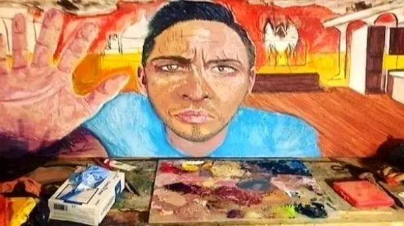 مردی پس از ضربه مغزی هنرمند شد+عکس