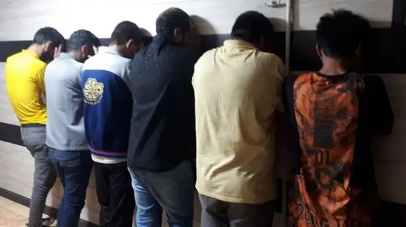 دستگیری اراذل و اوباش در میانه