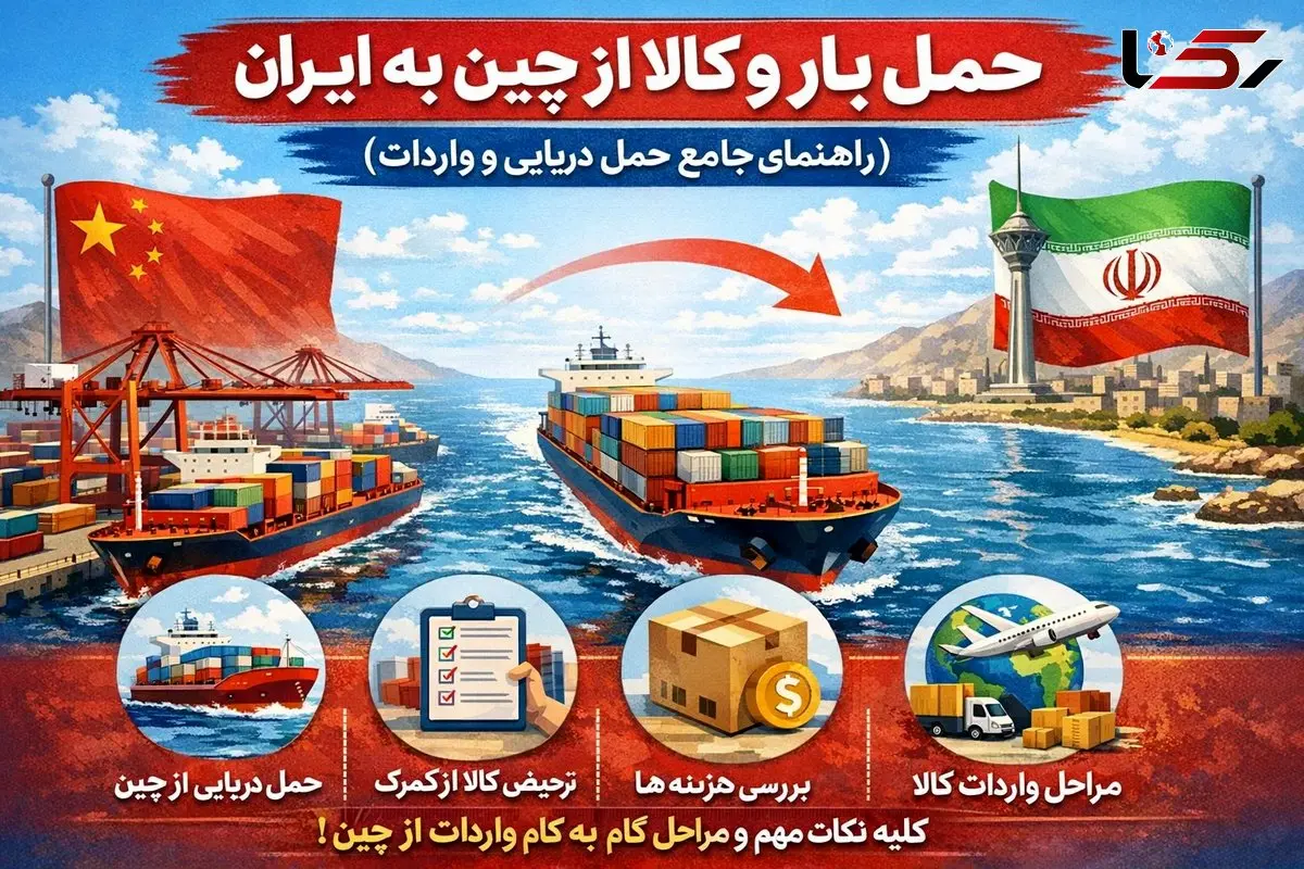 حمل بار و کالا از چین به ایران (راهنمای جامع حمل دریایی و واردات)