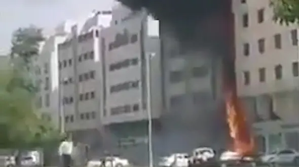 انفجار وحشتناک در ابوظبی امارات + فیلم