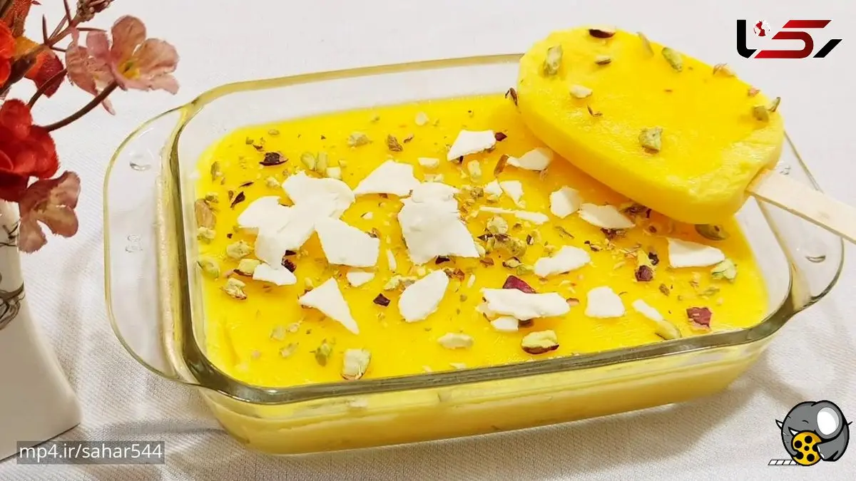 بستنی زعفرانی؛ ترکیب شیرینی و اصالت ایرانی + فیلم