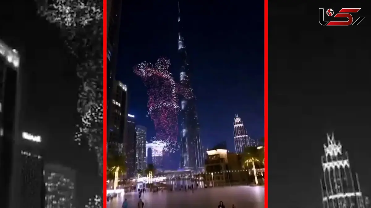 فیلم فضاسازی ویژه کریسمس در خیابان‌های دبی