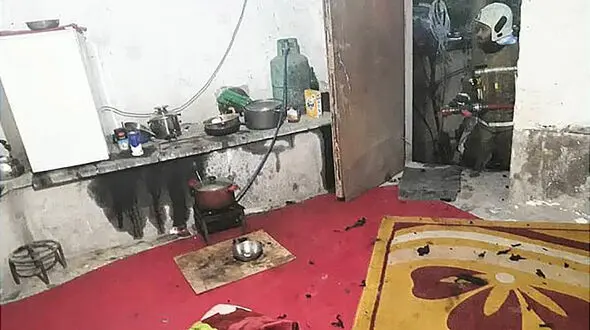 نجات کارگر جوان از مرگ سوزناک در بلوار اندرزگو