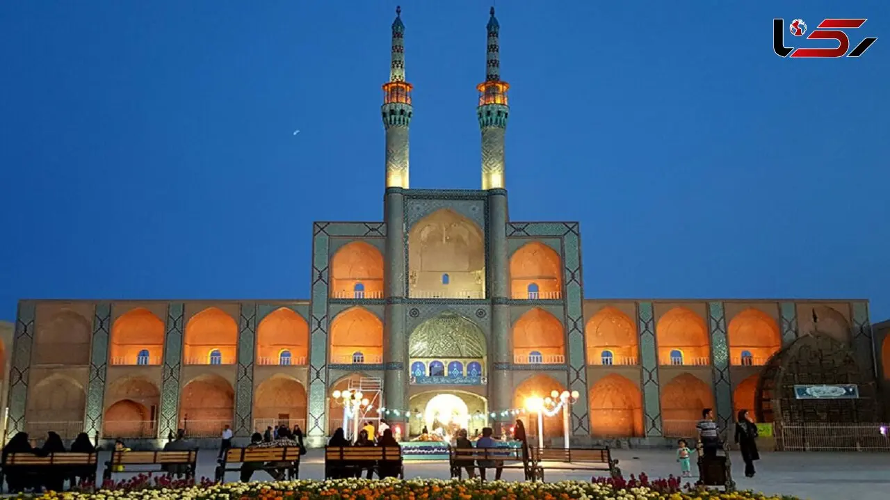 تشدید ترک ها در تکیه امیرچخماق یزد پس از سیل اخیر + عکس 