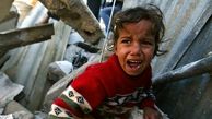 فیلم وحشت کودک فلسطینی از صدای حملات جنگی