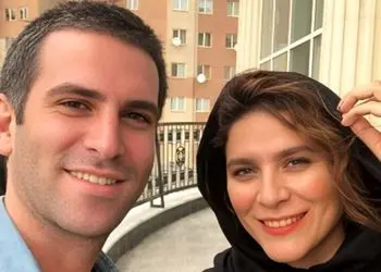 (عکس) قاب دیده نشده از سحر دولتشاهی و هوتن شکیبا با عجیب ترین گریم ممکن/ این دیگه آخره گریمه