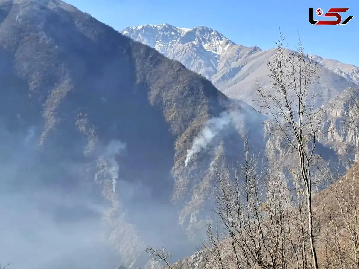 Fire in Hyrcanian Forests in Elit Still Uncontrolled; Aerial Operations Continue in Marzanabad + Video