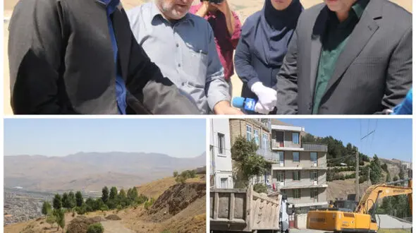 آغاز عملیات پارک 36 هکتاری پیرچنار در سنندج
