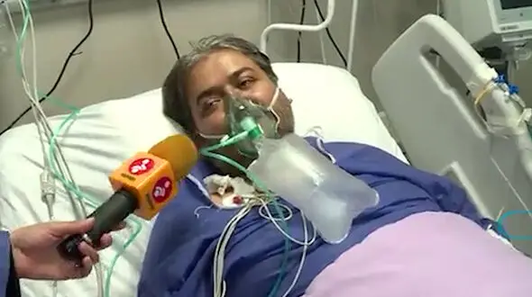 آخرین فیلم از فرهاد همتی همکار رسانه ای صدا و سیما قبل از درگذشت با کرونا!