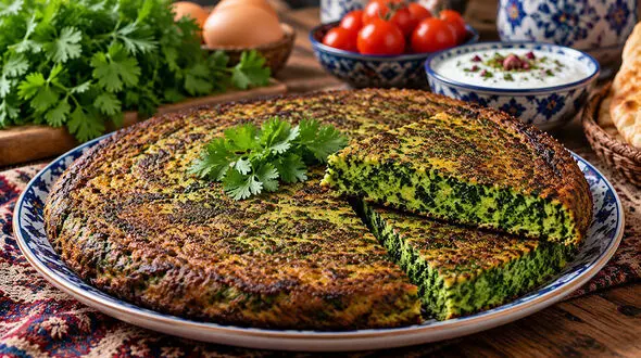 طرز تهیه کوکو گشنیز؛ خوش‌ عطر و خوشمزه