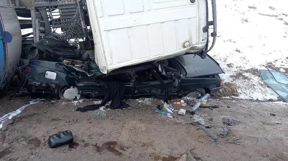 ۱فوتی و ۲ مصدوم درحادثه خونین خودروی آردی با تریلی در اتوبان کسایی تبریز + عکس و فیلم