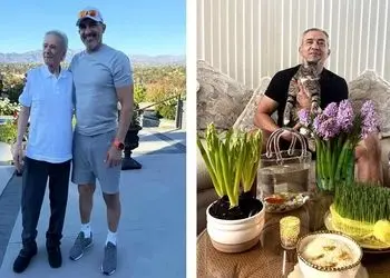 عکس زیبای احمدرضا عابدزاده در کنار سفره هفت‌ سین 1405 + خاطره و عکس او با سلطان قلب ها