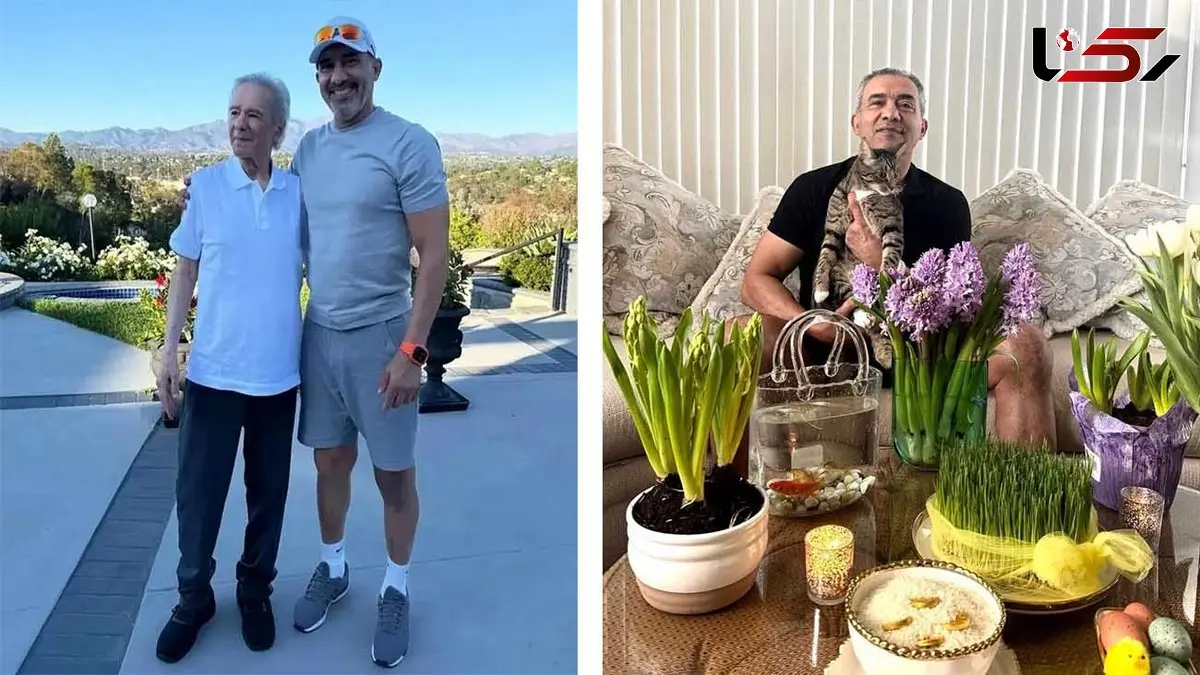 عکس زیبای احمدرضا عابدزاده در کنار سفره هفت‌ سین 1405 + خاطره و عکس او با سلطان قلب ها