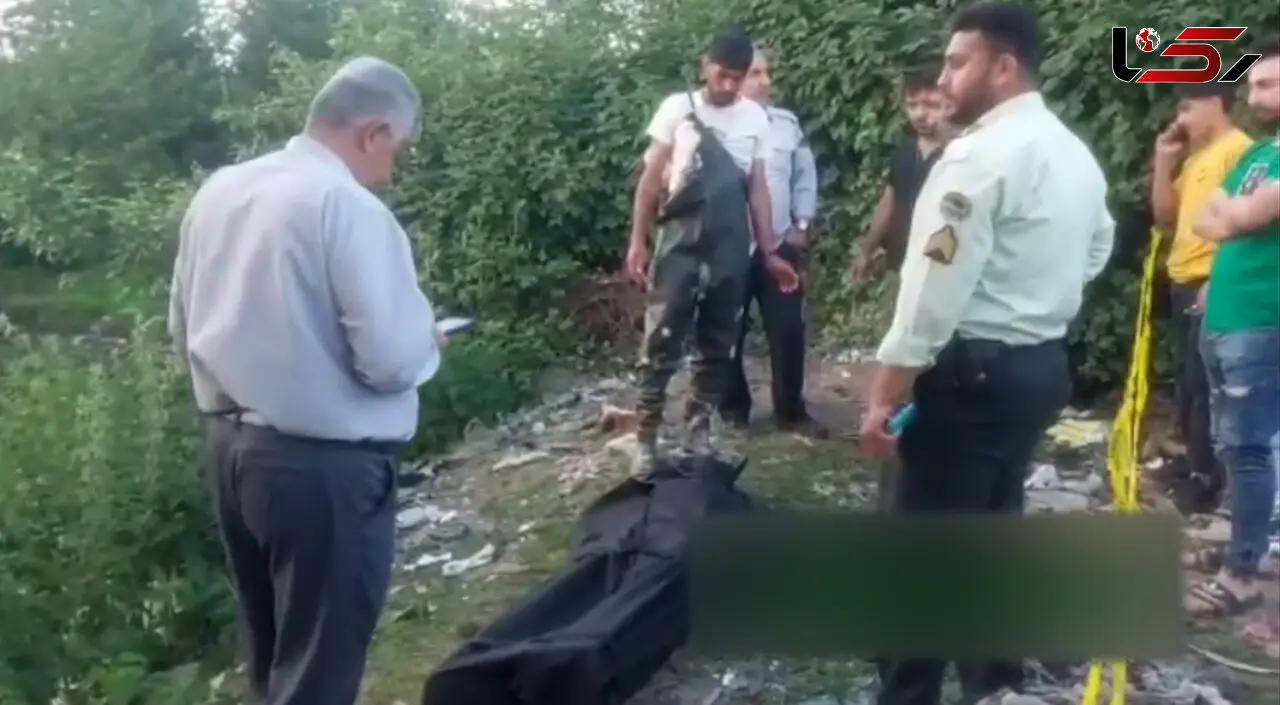 فیلم پیدا شدن جسد زندانی فراری 36 ساله در رودخانه حویق گیلان !